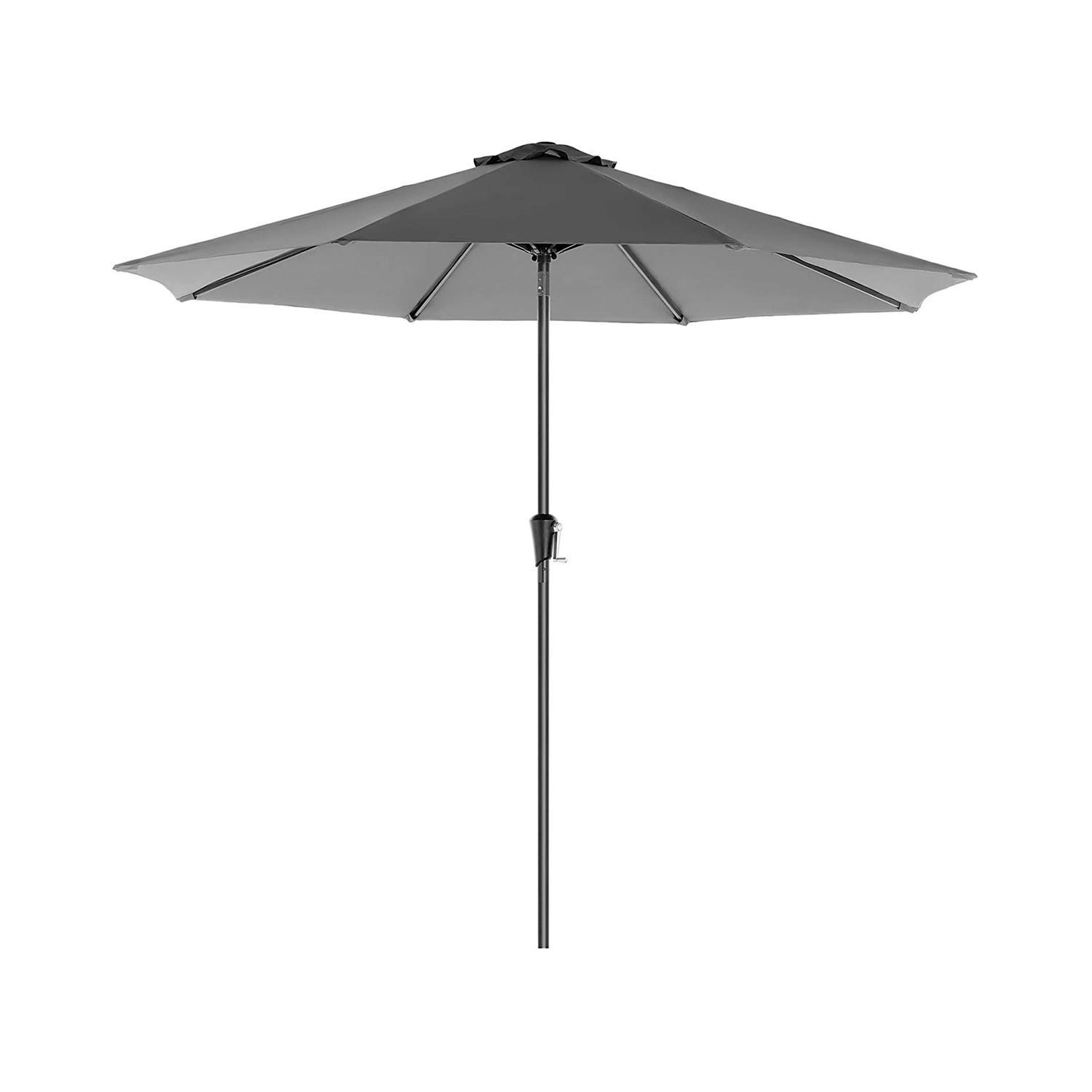 Sonnenschirm Grau Schwarz Bxl: 270x240 Cm