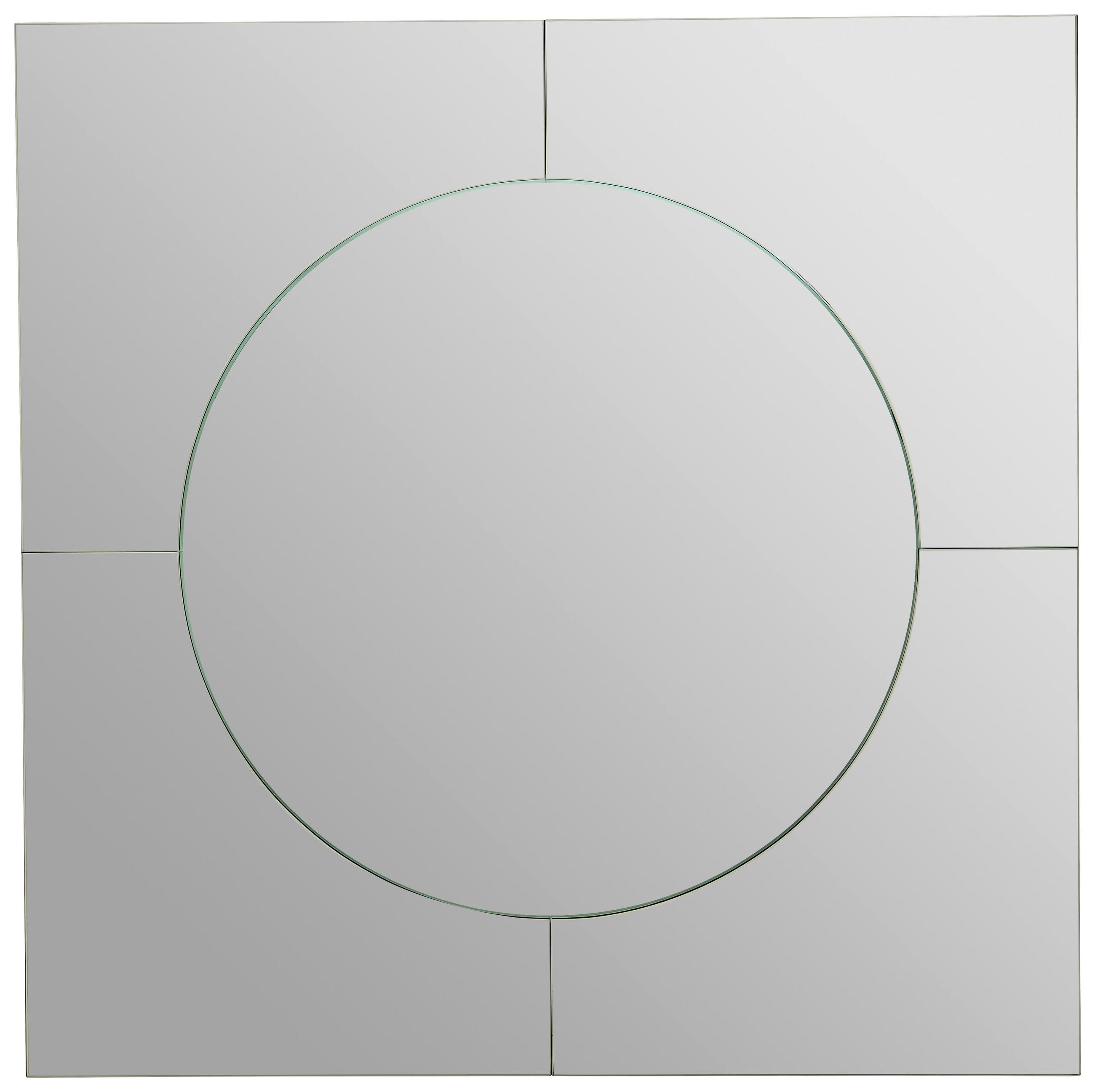 WANDSPIEGEL 70/70/5 cm  - Schwarz, Design, Glas/Holzwerkstoff (70/70/5cm) - Novel