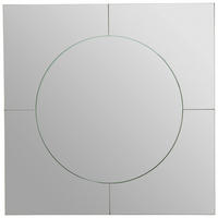 WANDSPIEGEL 70/70/5 cm  - Schwarz, Design, Glas/Holzwerkstoff (70/70/5cm) - Novel