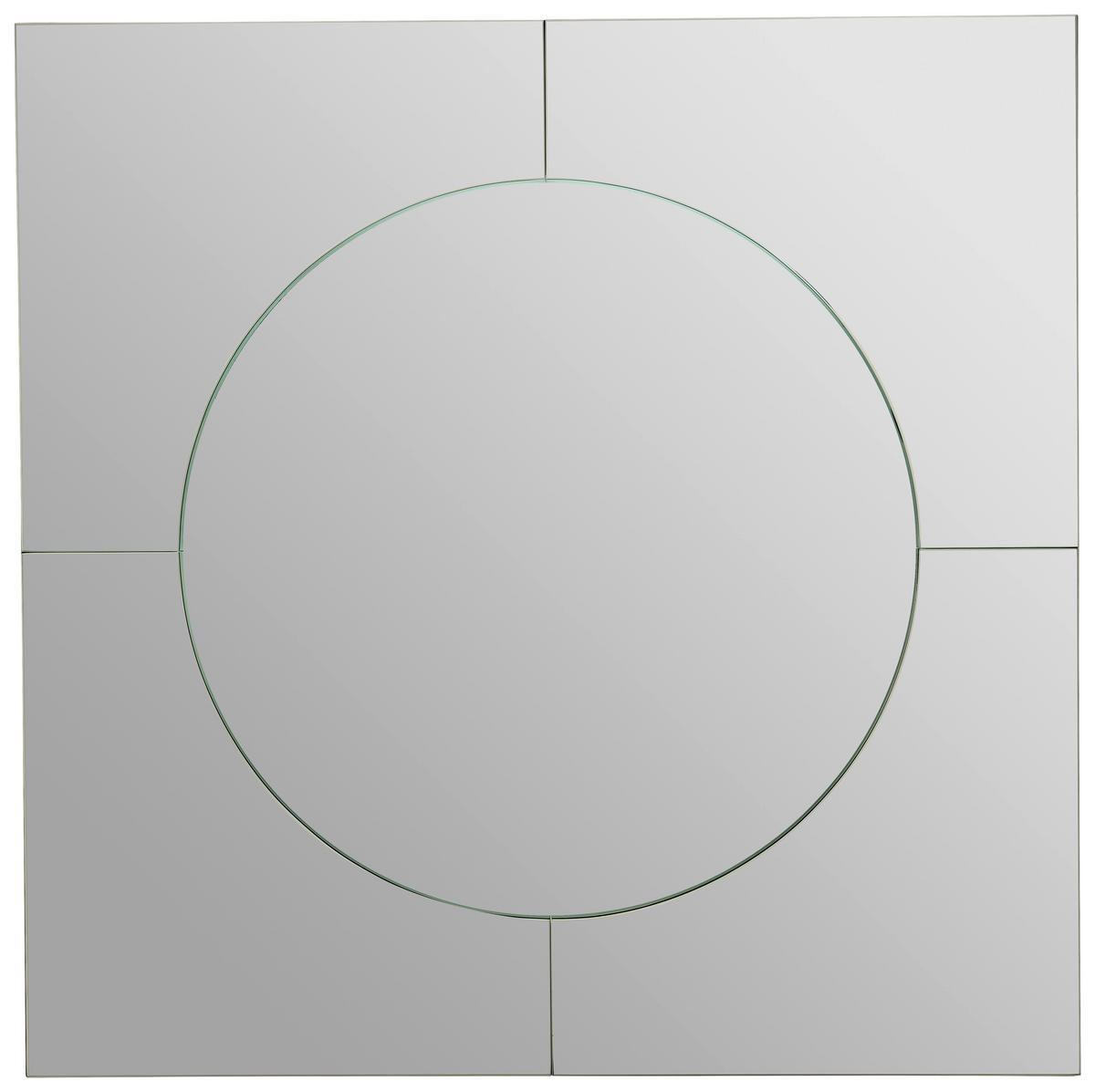 WANDSPIEGEL 70/70/5 cm  - Schwarz, Design, Glas/Holzwerkstoff (70/70/5cm) - Novel