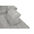 ECKSOFA in Webstoff Hellgrau  216/297 cm  - Hellgrau/Schwarz, Design, Holz/Textil (216/297cm) - Xora