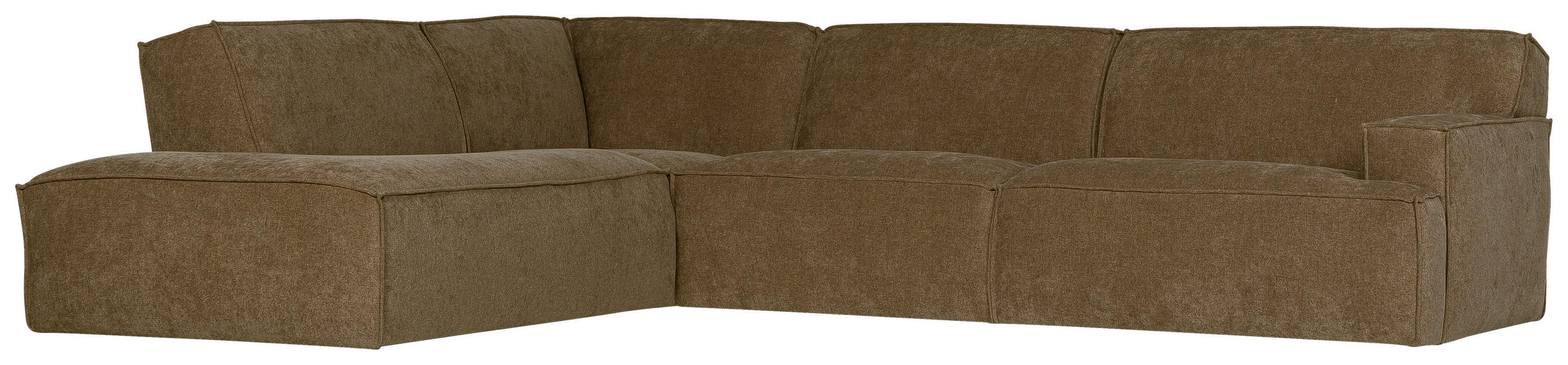 SOFFA i manchester brun  - brun, Klassisk, metall/trä (242/300cm) - Novel