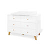 WICKELKOMMODE PINOLINO PAN 140/100/78 bzw 56 cm  - Eichefarben/Weiß, Design, Holz/Holzwerkstoff (140/100/78 bzw 56cm) - Pinolino