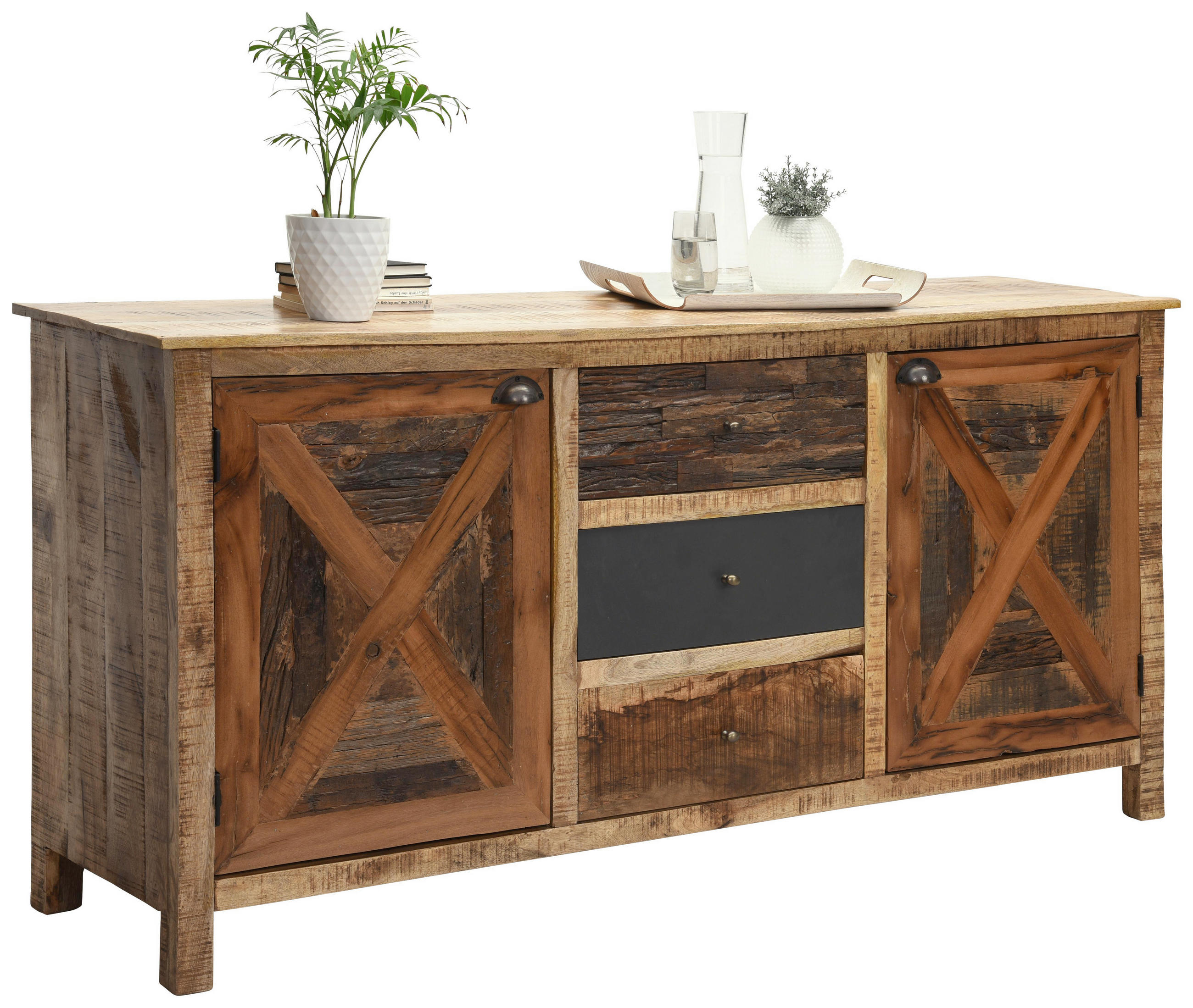 Kommode Aus Mangoholz Massiv Mit 4 Schubladen