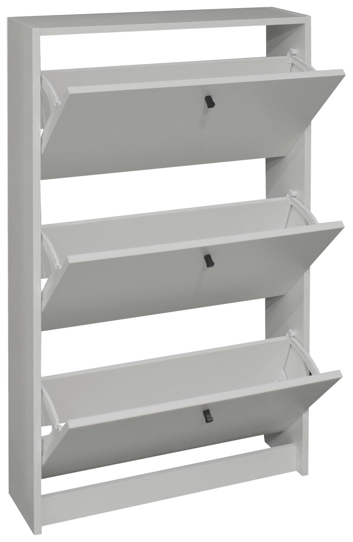 SCHUHKIPPER Flap  in 60/104/16 cm  - Schwarz/Grau, Design, Holzwerkstoff/Metall (60/104/16cm) - Xora