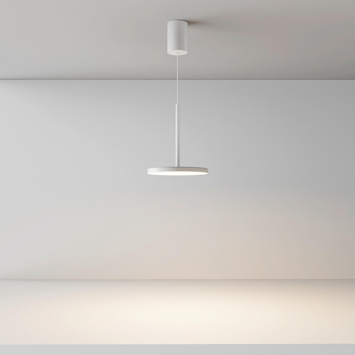 PENDELLEUCHTE Plato 18.5/195 cm  - Weiß, Design, Metall (18.5/195cm) - MAYTONI