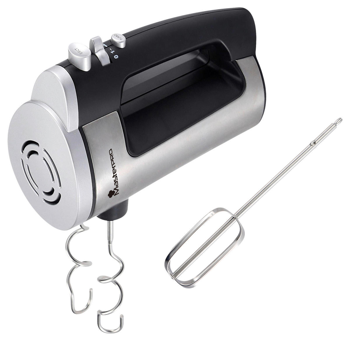 HANDMIXER  - Schwarz, Basics, Kunststoff/Metall (16/22/11cm) - Masterpro
