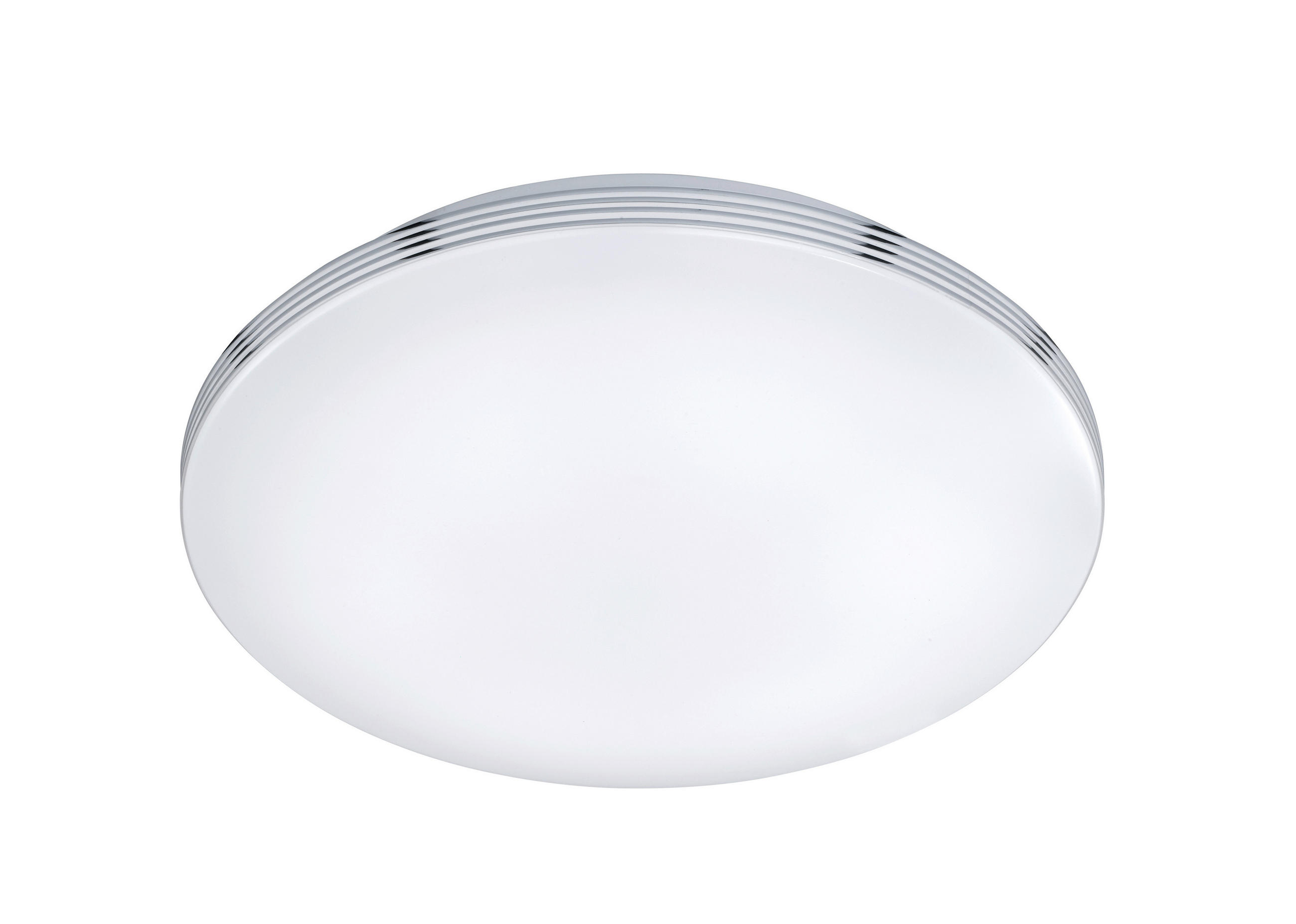 BADEZIMMER-DECKENLEUCHTE 41,0/10 cm   - Chromfarben/Weiß, Design, Kunststoff/Metall (41,0/10cm) - Trio Leuchten