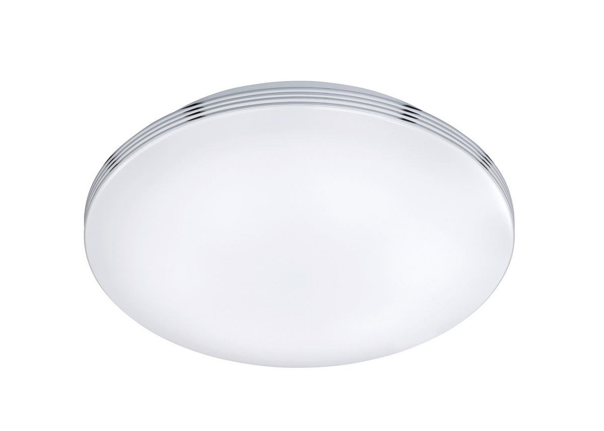 BADEZIMMER-DECKENLEUCHTE 24 W  41,0/10 cm    - Chromfarben/Weiss, Design, Kunststoff/Metall (41,0/10cm) - Trio Leuchten
