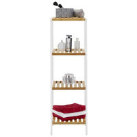 REGAL ZA KUPATILO  prirodna boja, bela , drvo, pločasti materijal  - bela/prirodna boja, Moderno, drvo/pločasti materijal (34/110/33cm) - Xora