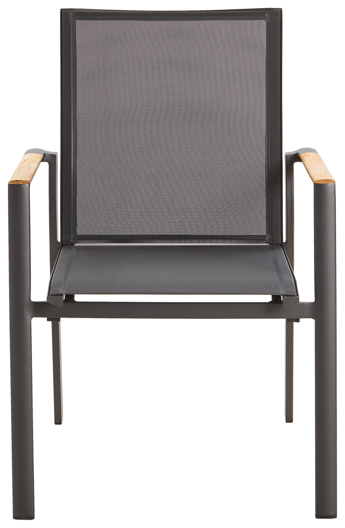 STAPELSESSEL in Holz, Metall, Textil Graphitfarben, Grau, Teakfarben  - Graphitfarben/Grau, Design, Holz/Textil (62/91/69cm) - Zebra 