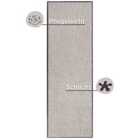 SCHMUTZFANGMATTE  60/180 cm  Hellgrau  - Hellgrau, Basics, Kunststoff/Textil (60/180cm)