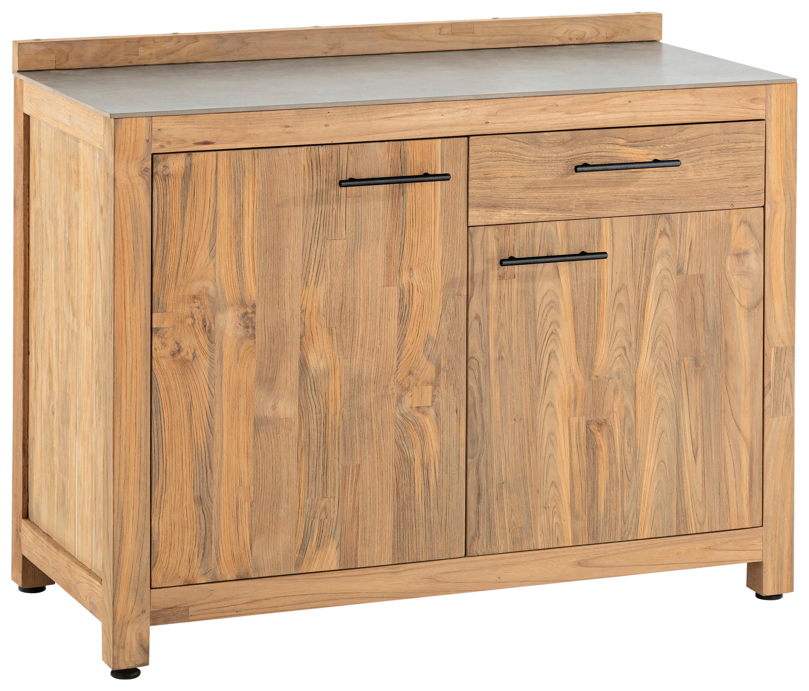 OUTDOORKÜCHE - Anthrazit/Titanfarben, Trend, Holz/Keramik (120/94,7/57,5cm)