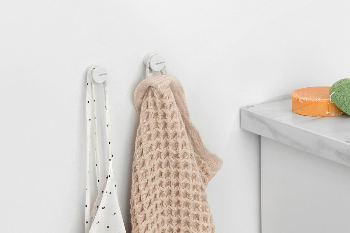 HANDTUCHHAKEN - Weiß, Basics, Metall (2.1/2.1/2.3cm) - Brabantia