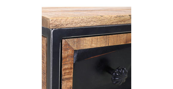 KOMMODE in 70/85/38 cm - Schwarz/Braun, LIFESTYLE, Holz/Metall (70/85/38cm) - Landscape