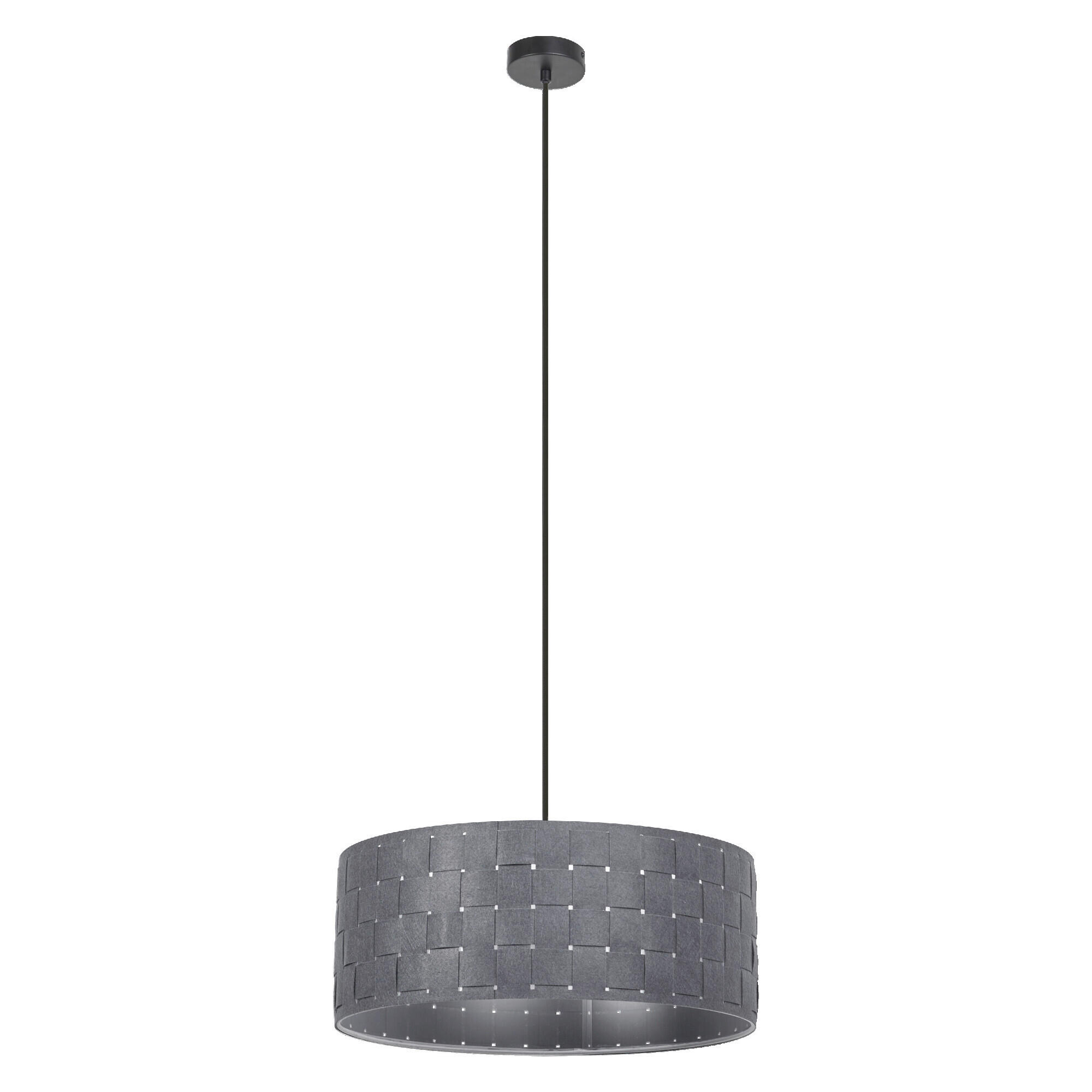 PENDELLEUCHTE 48/121 cm   - Dunkelgrau, KONVENTIONELL, Naturmaterialien/Metall (48/121cm) - Ledvance