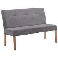 SITZBANK 140/92/66 cm  in Anthrazit, Buchefarben  - Anthrazit/Buchefarben, KONVENTIONELL, Holz/Textil (140/92/66cm) - home24