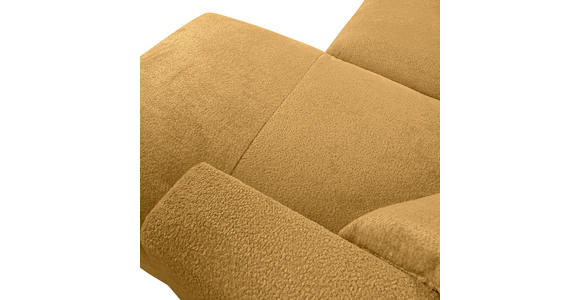 ECKSOFA Senfgelb Chenille Zierkissen, Rücken echt  - Senfgelb/Creme, MODERN, Kunststoff/Textil (231/178cm) - Carryhome