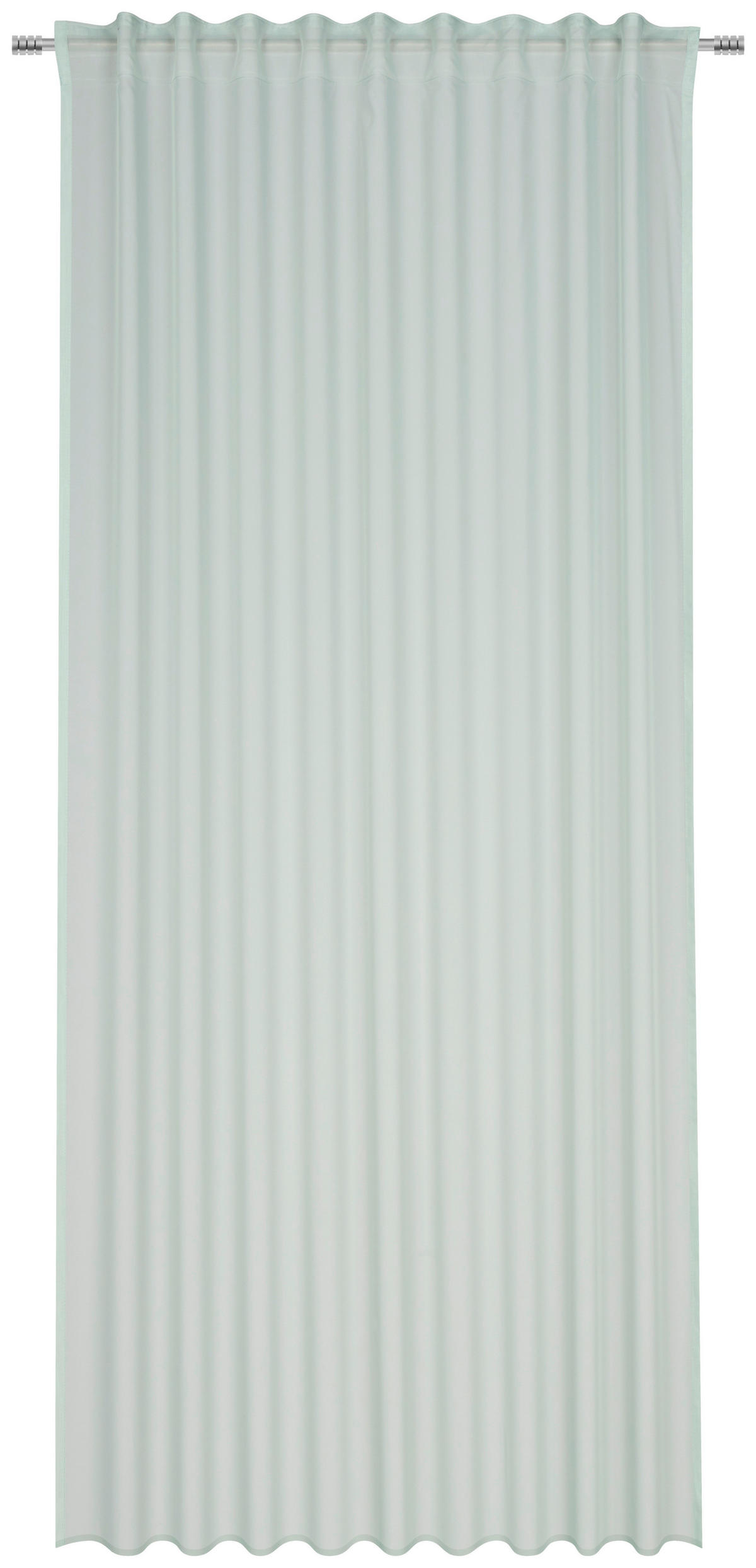 KONČANA ZAVESA  prosojno  140/245 cm   - meta zelena, Basics, tekstil (140/245cm) - Esposa