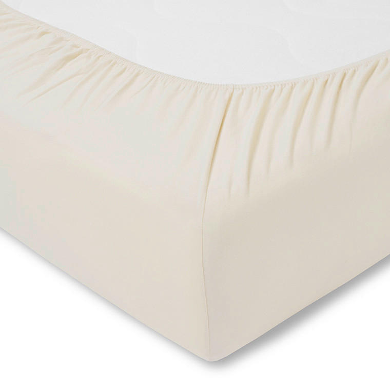SPANNLEINTUCH 100/200 cm Single-Jersey  - Creme, Basics, Textil (100/200cm) - Estella