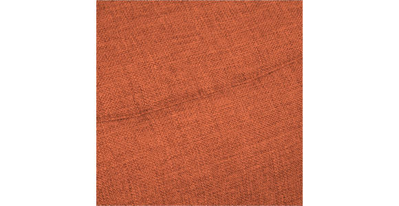 3-SITZER-SOFA Struktur Orange  - Schwarz/Orange, Design, Textil/Metall (205/76-97/102cm) - Novel