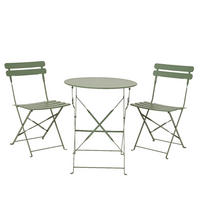GARTENTISCHGRUPPE  - Grün, Basics, Metall