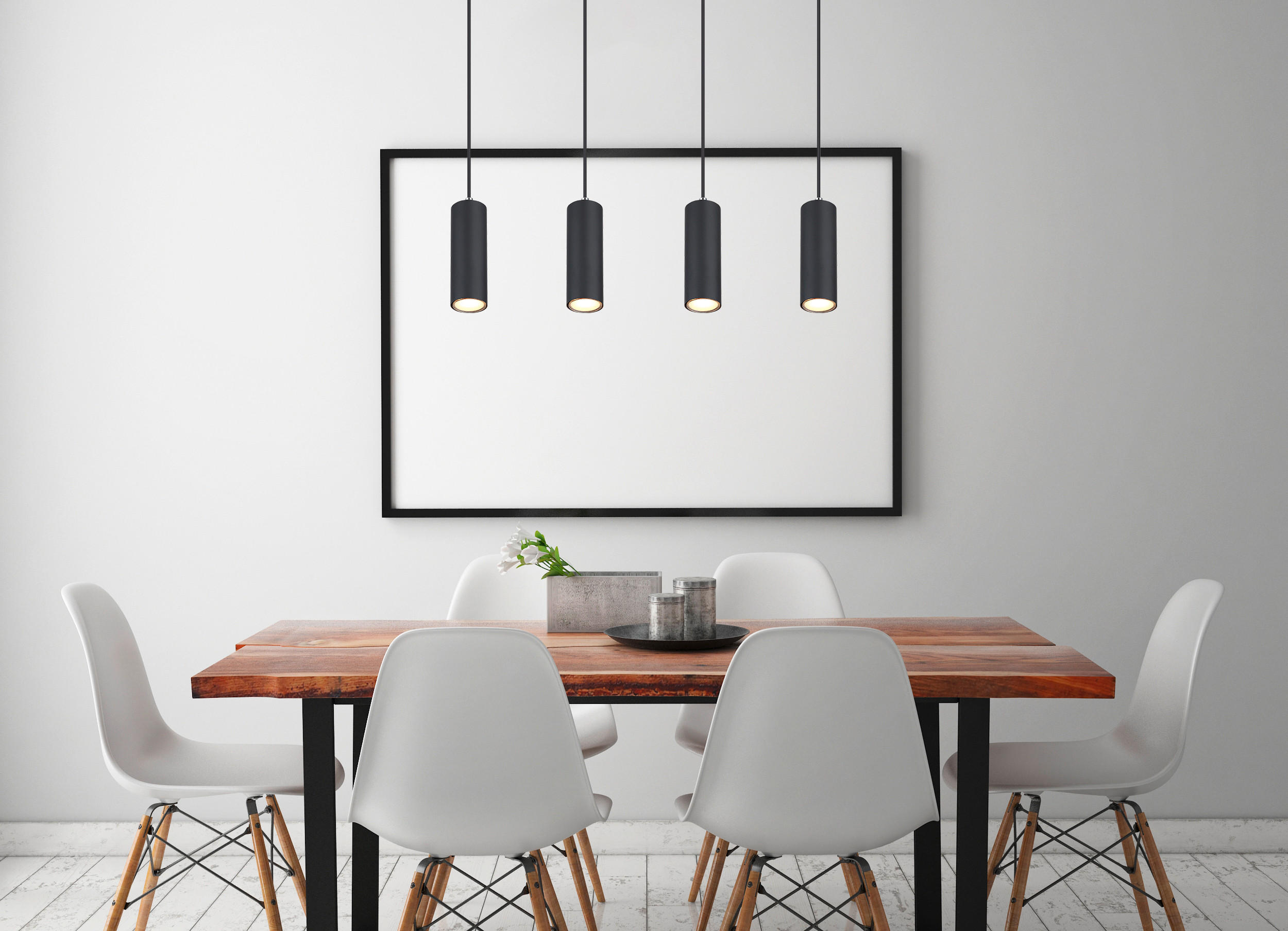 ZÁVĚSNÉ SVÍTIDLO, 65/6/120 cm  - černá, Design, kov (65/6/120cm)