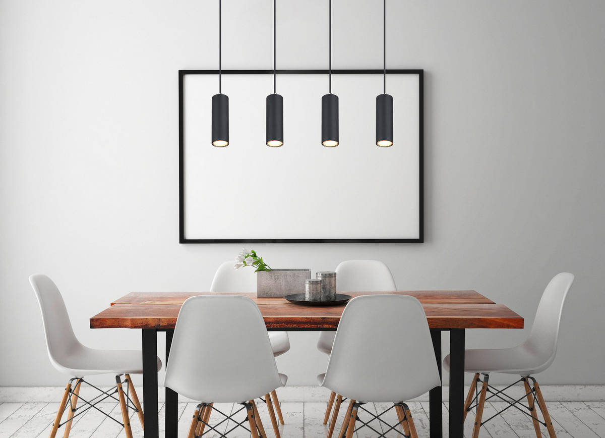 ZÁVĚSNÉ SVÍTIDLO, 65/6/120 cm  - černá, Design, kov (65/6/120cm)