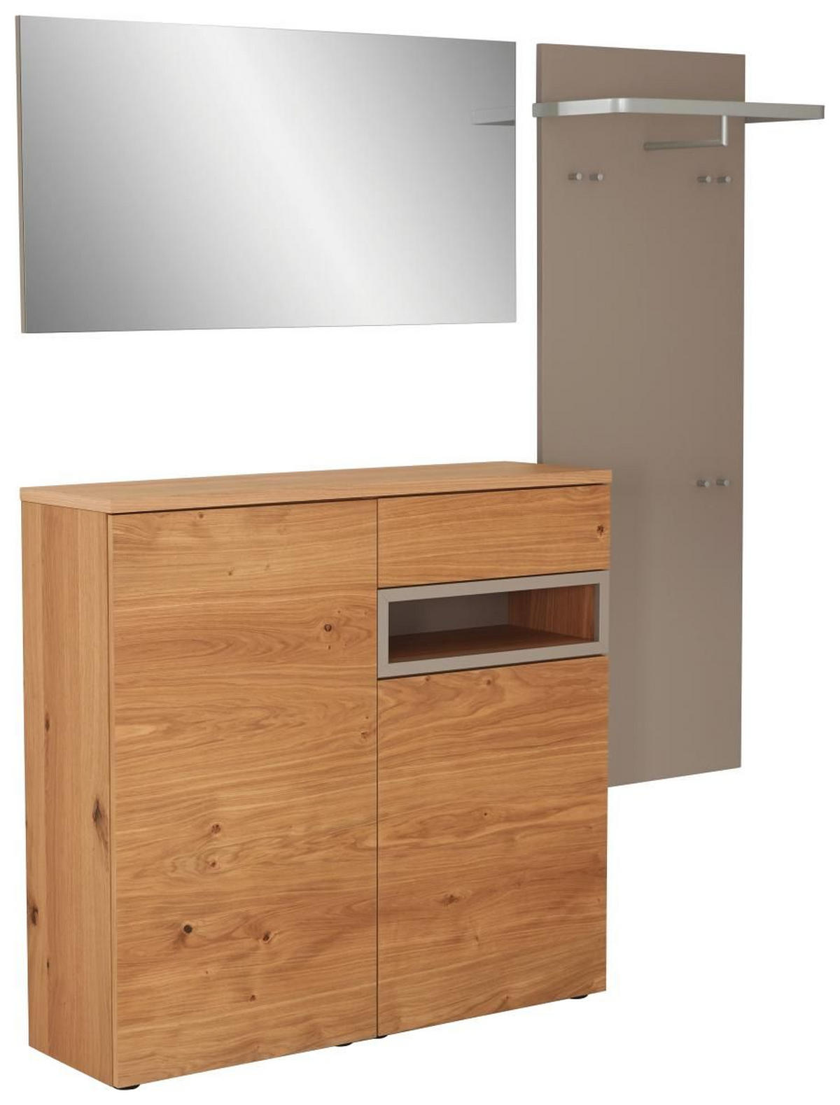 GARDEROBE 4-teilig  in  - Eichefarben, Design, Holz/Holzwerkstoff - Sudbrock