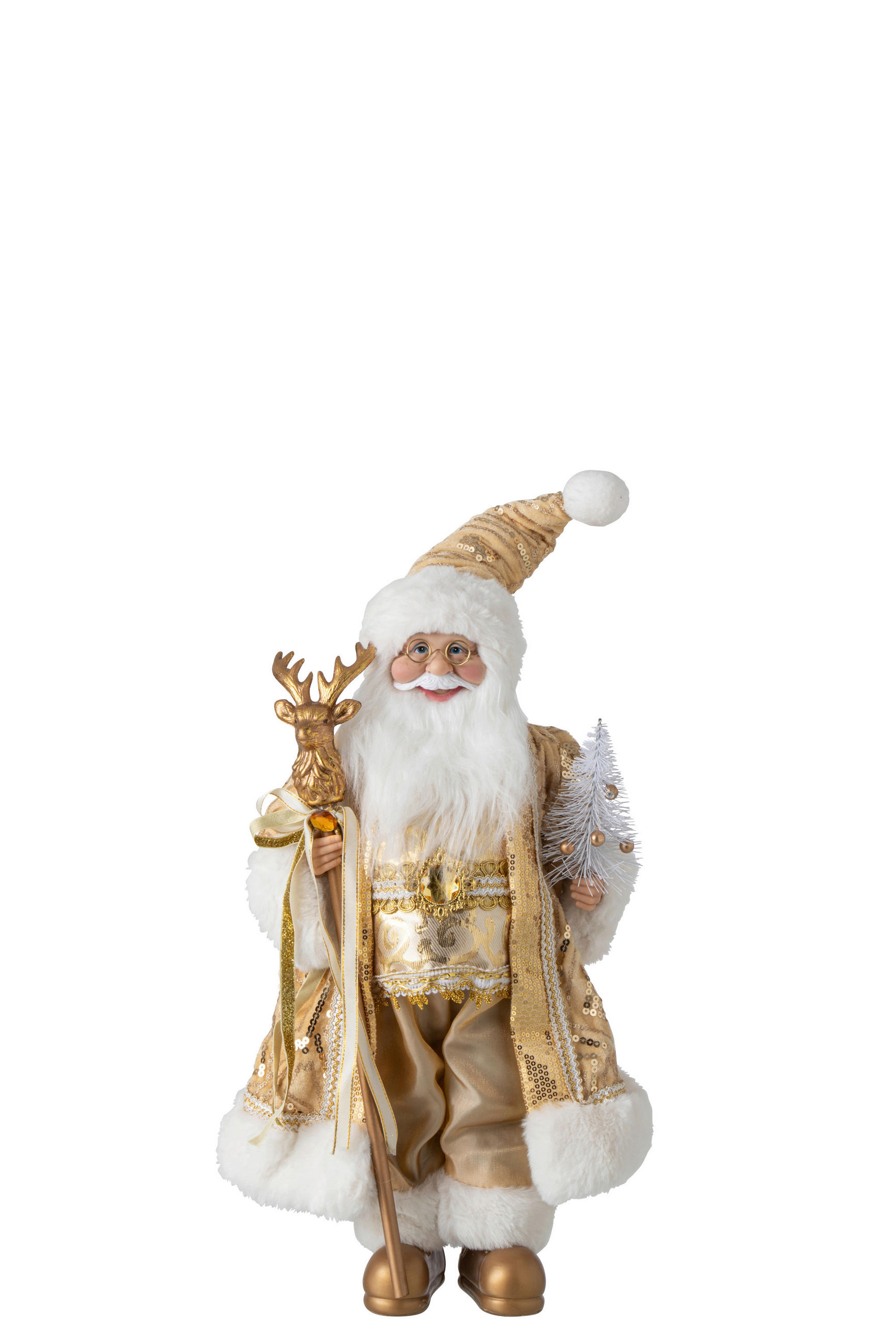 WEIHNACHTSMANN - Goldfarben, Basics, Kunststoff/Textil (28/16/45cm)