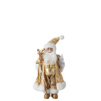 WEIHNACHTSMANN - Goldfarben, Basics, Kunststoff/Textil (28/16/45cm)