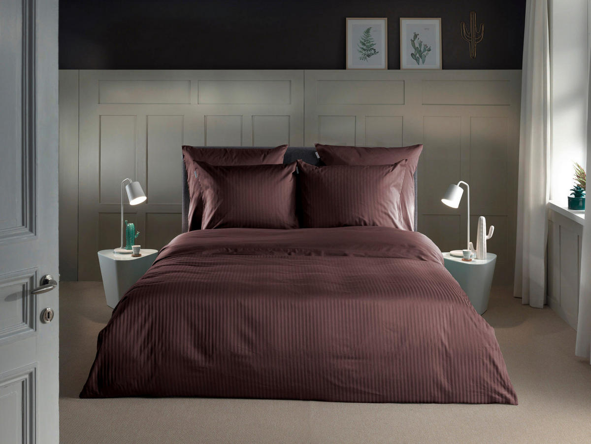 BETTWÄSCHE Banda Makosatin 200/200 cm  - Braun, Basics, Textil (200/200cm)