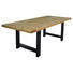 ESSTISCH in Holz, Metall 200/90/76 cm - Fichtefarben/Schwarz, Natur, Holz/Metall (200/90/76cm) - Linea Natura ESSTISCH in Holz, Metall 200/90/76 cm - Fichtefarben/Schwarz, Natur, Holz/Metall (200/90/76cm) - Linea Natura
