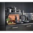 KOCHTOPFSET 4-teilig  - Klar/Schwarz, Basics, Glas/Metall - Homeware Profession.