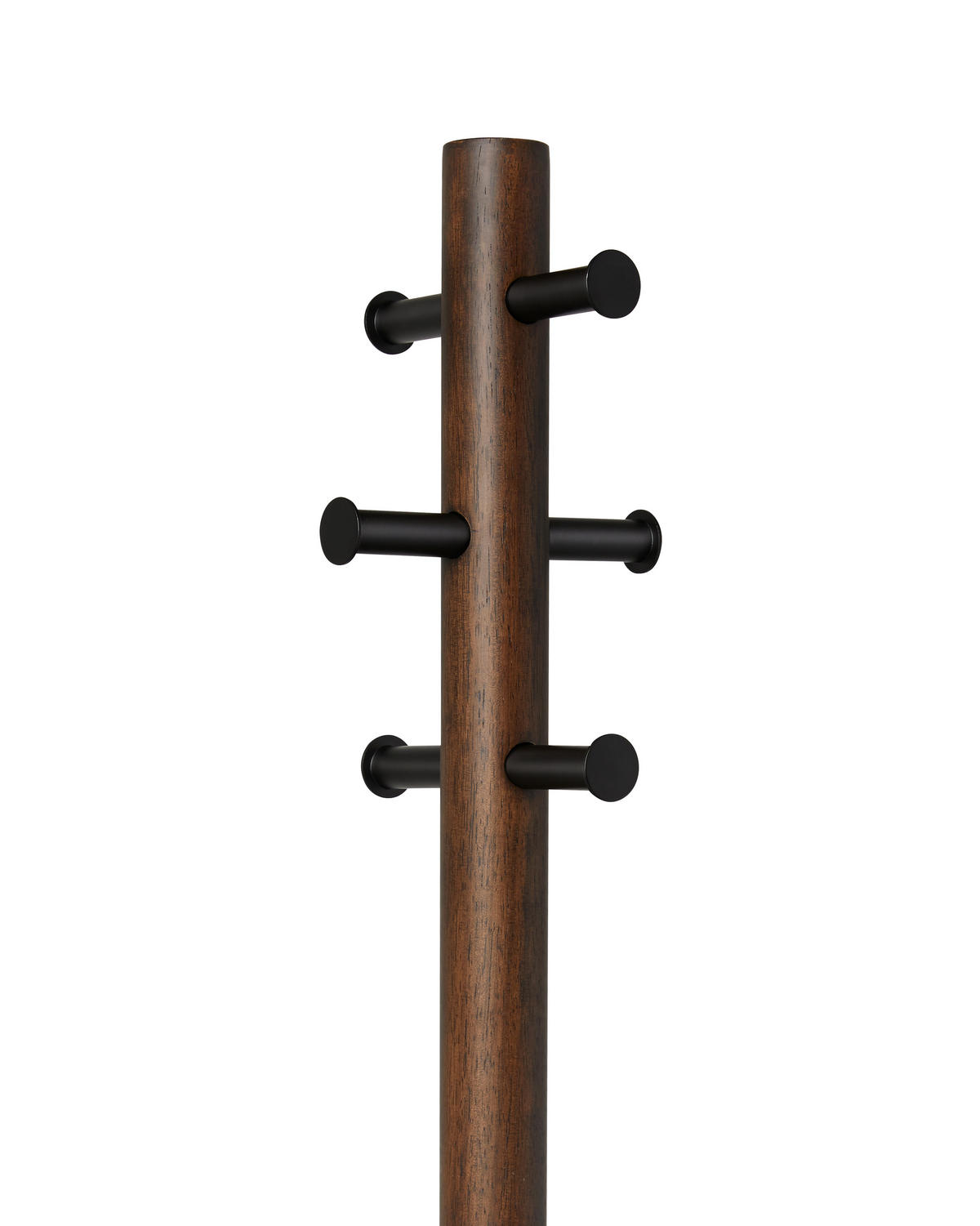 ŠATNÍ STOJAN - tmavě hnědá, Basics, dřevo (51/165cm) - Umbra