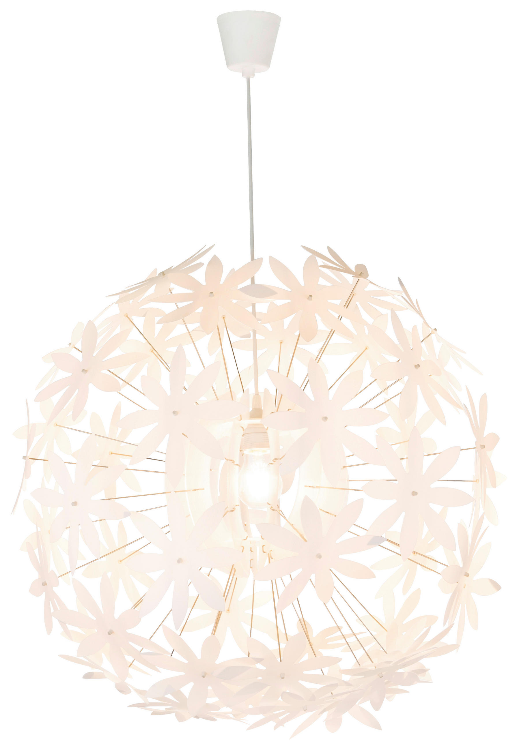 HÄNGELEUCHTE 60/150 cm - Weiß, Basics, Kunststoff (60/150cm) - Globo