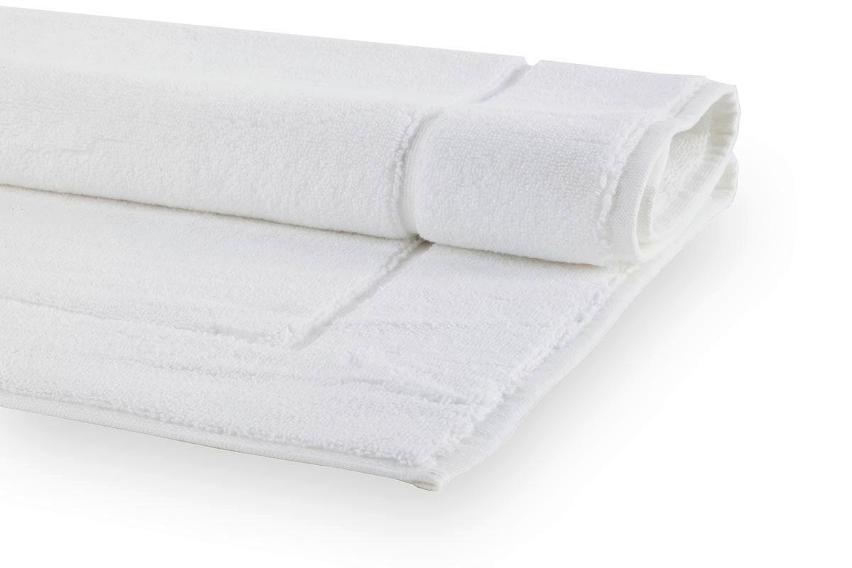 BADEMATTE London Weiß 60/100 cm  - Weiß, Basics, Kunststoff/Textil (60/100cm) - Aquanova