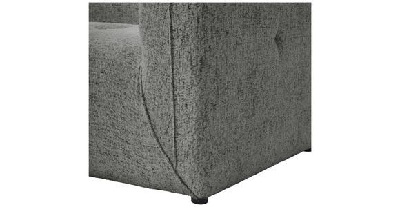 ECKSOFA  in Chenille Grau  164/255 cm  - Schwarz/Grau, KONVENTIONELL, Kunststoff/Textil (164/255cm) - Carryhome