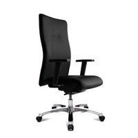 DREHSTUHL  in Webstoff Schwarz  - Schwarz, KONVENTIONELL, Kunststoff/Textil (71/130/67cm) - Topstar