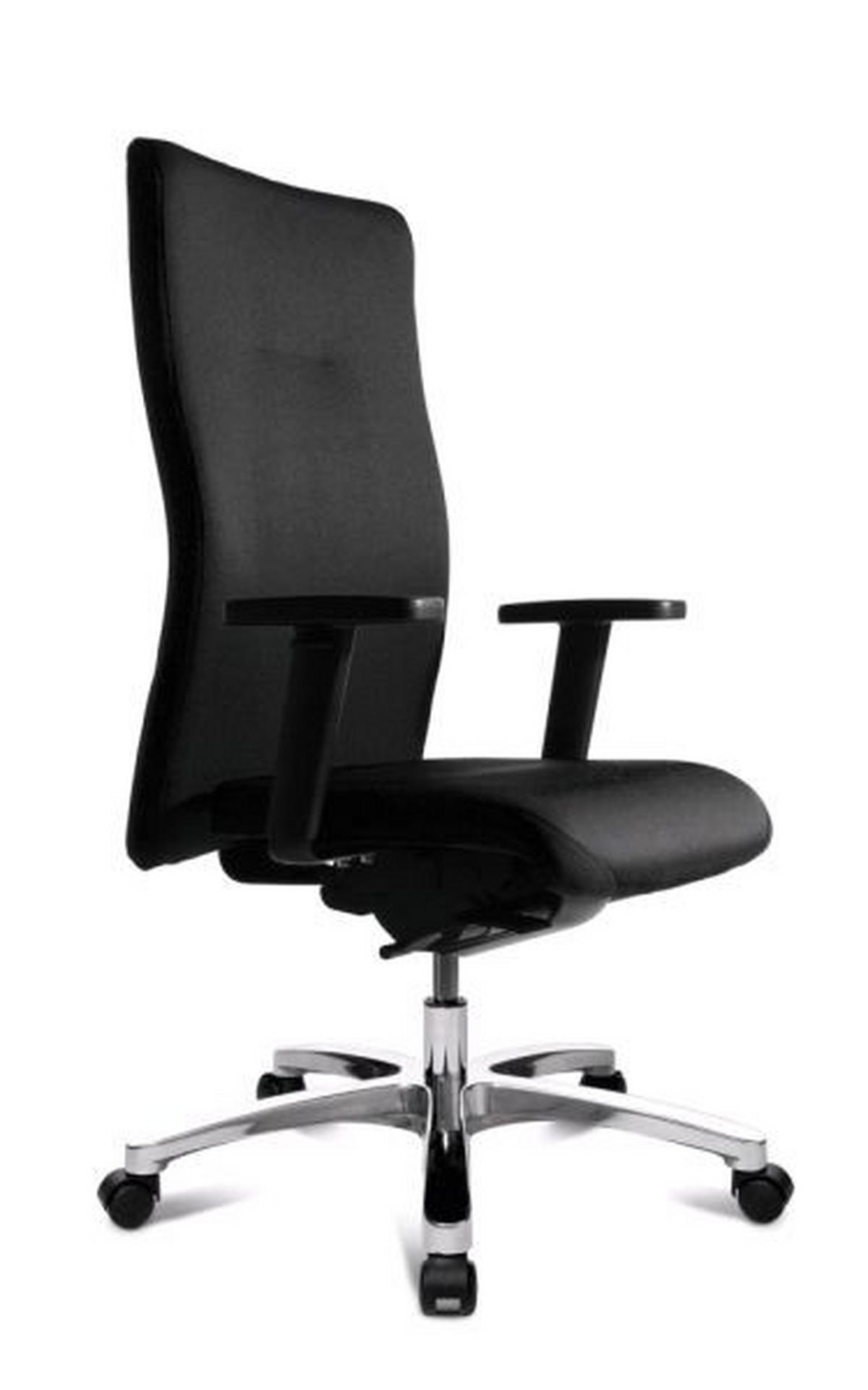 DREHSTUHL  in Webstoff Schwarz  - Schwarz, KONVENTIONELL, Kunststoff/Textil (71/130/67cm) - Topstar