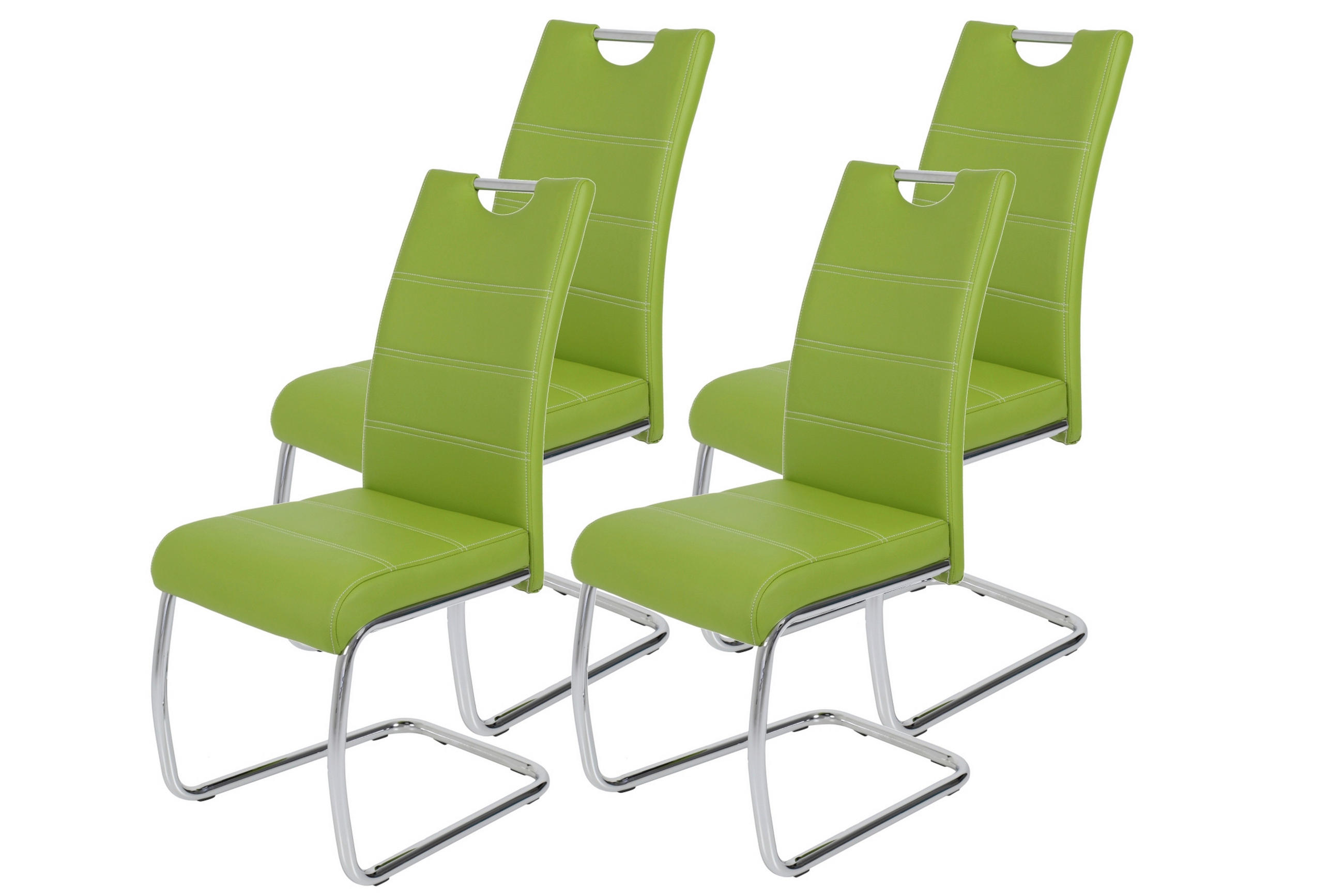 P & B Schwingstuhl-Set Grün 43x98x59 cm