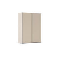 SCHWEBETÜRENSCHRANK 162/223/69 cm,  in Alufarben, Champagner, 2 Tür(en)  - Champagner/Alufarben, Basics, Holzwerkstoff/Metall (162/223/69cm) - Rauch Möbel