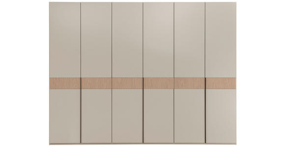 DREHTÜRENSCHRANK  in Taupe, Eichefarben  - Taupe/Eichefarben, Design, Holz/Holzwerkstoff (299,2/229,4/59,5cm) - Dieter Knoll