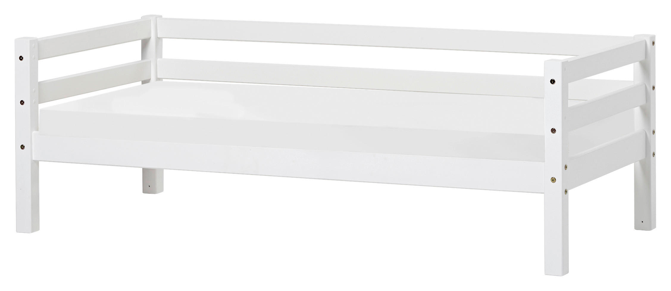 KINDER-/JUNIORBETT - Weiß/Kieferfarben, MODERN, Holz (90/200cm) - MID.YOU