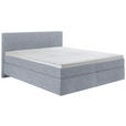 BOXSPRINGBETT 180/200 cm  in Grau  - Schwarz/Grau, KONVENTIONELL, Kunststoff/Textil (180/200cm) - Hom`in
