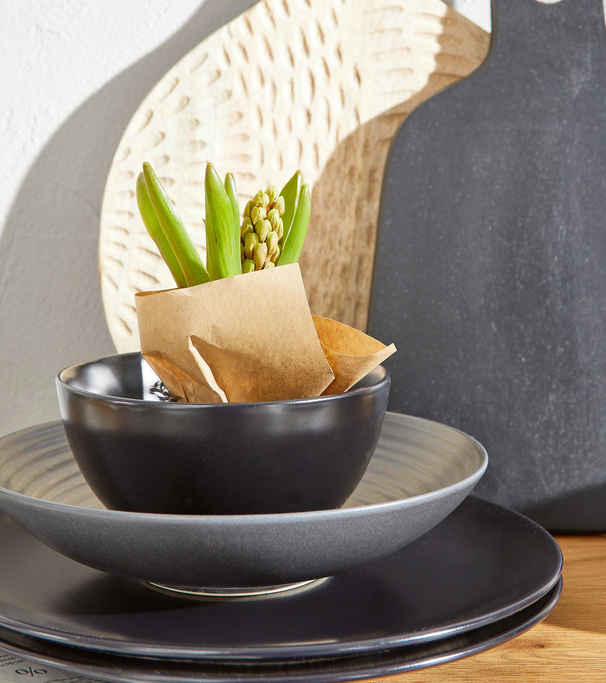 SERVIS Lava Stone 12 delar  - svart, Trend, keramik - Creatable