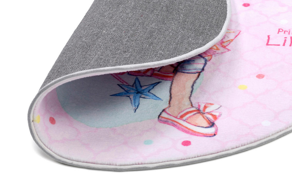 KINDERTEPPICH 100 cm Prinzessin Lillifee  - Hellrosa, Design, Textil (100cm)