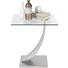 BEISTELLTISCH quadratisch Silberfarben - Silberfarben, Design, Glas/Metall (45,5/50/45,5cm) - Xora