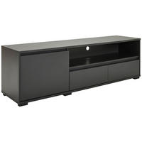 LOWBOARD  180/55/48 cm 2 Schublade(n) Beimöbel erhältlich, stehend  - Anthrazit/Schwarz, Design, Holzwerkstoff/Kunststoff (180/55/48cm) - Carryhome