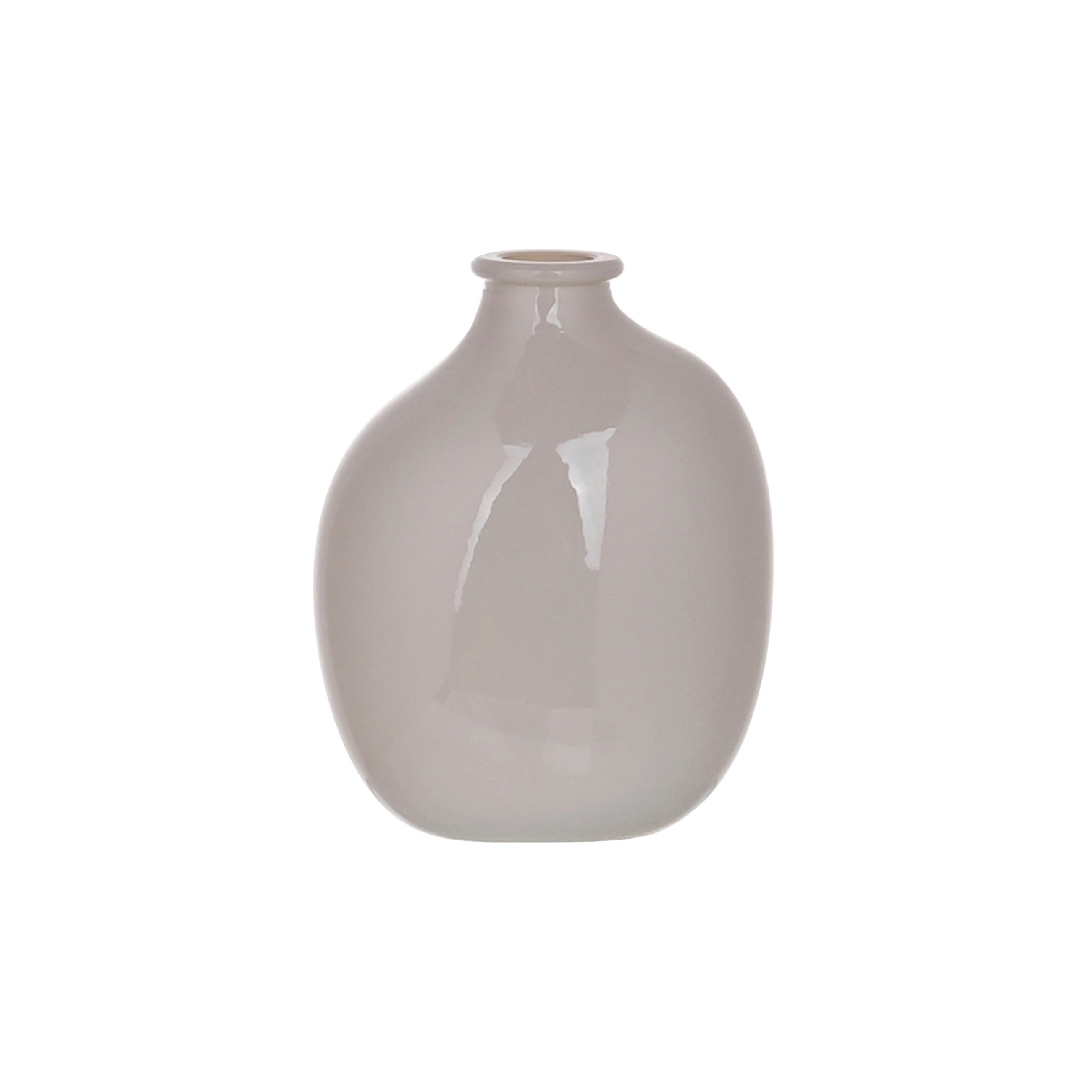 VASE 10 cm  - Hellgrau, Basics, Glas (11/10/5,5cm) - Ambia Home